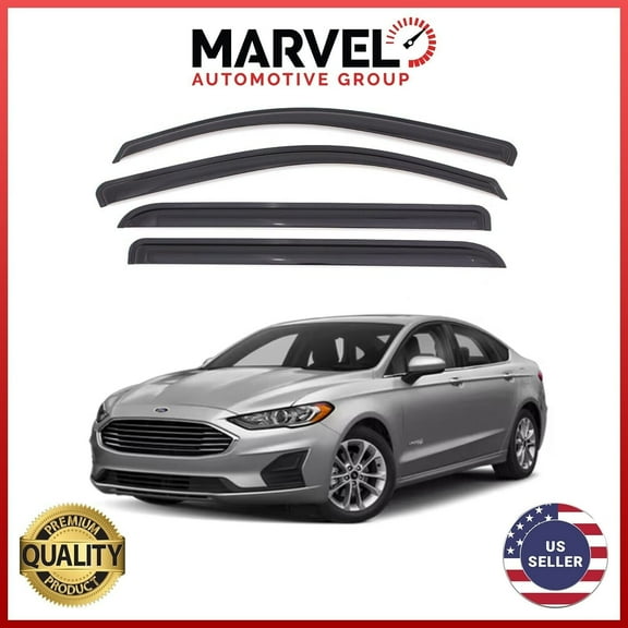 Smoke Window Sun Vent Visor Rain Guards Deflectors for Ford Fusion 2013-2020