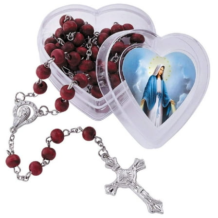 St. Therese Rose Petal Rosary in Case