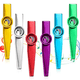 thumbnail image 1 of Anpro - Juego de 6 Kazoos de metal, 6 Kazoos de membrana, Kazoos de metal, 6 colores, DESECHABLE, 1 of 7
