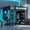 Blue, variant on MODERNLUXE Full Size Wood Loft Bed with RGB Lights & Desk,Gaming Loft Bed with Open Wardrobe and Guardrails for Boys Girls,Red
