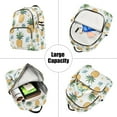 thumbnail image 5 of FORMRS Mini Backpack Purse for Women Travel Daypack Casual Shoulder Bag, Pineapple, 5 of 7