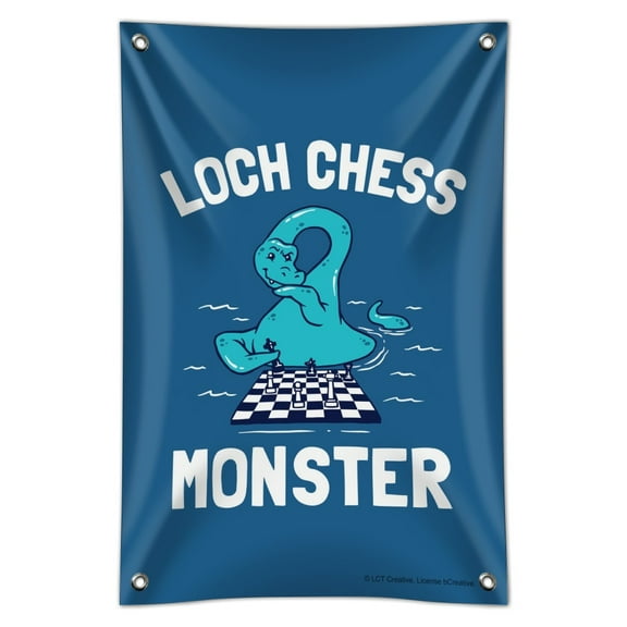 Loch Chess Monster Lochness Funny Humor Home Business Office Sign