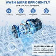 Ktaxon 17.8lbs Portable Fully Automatic Washing Machine W/ Drain Pump