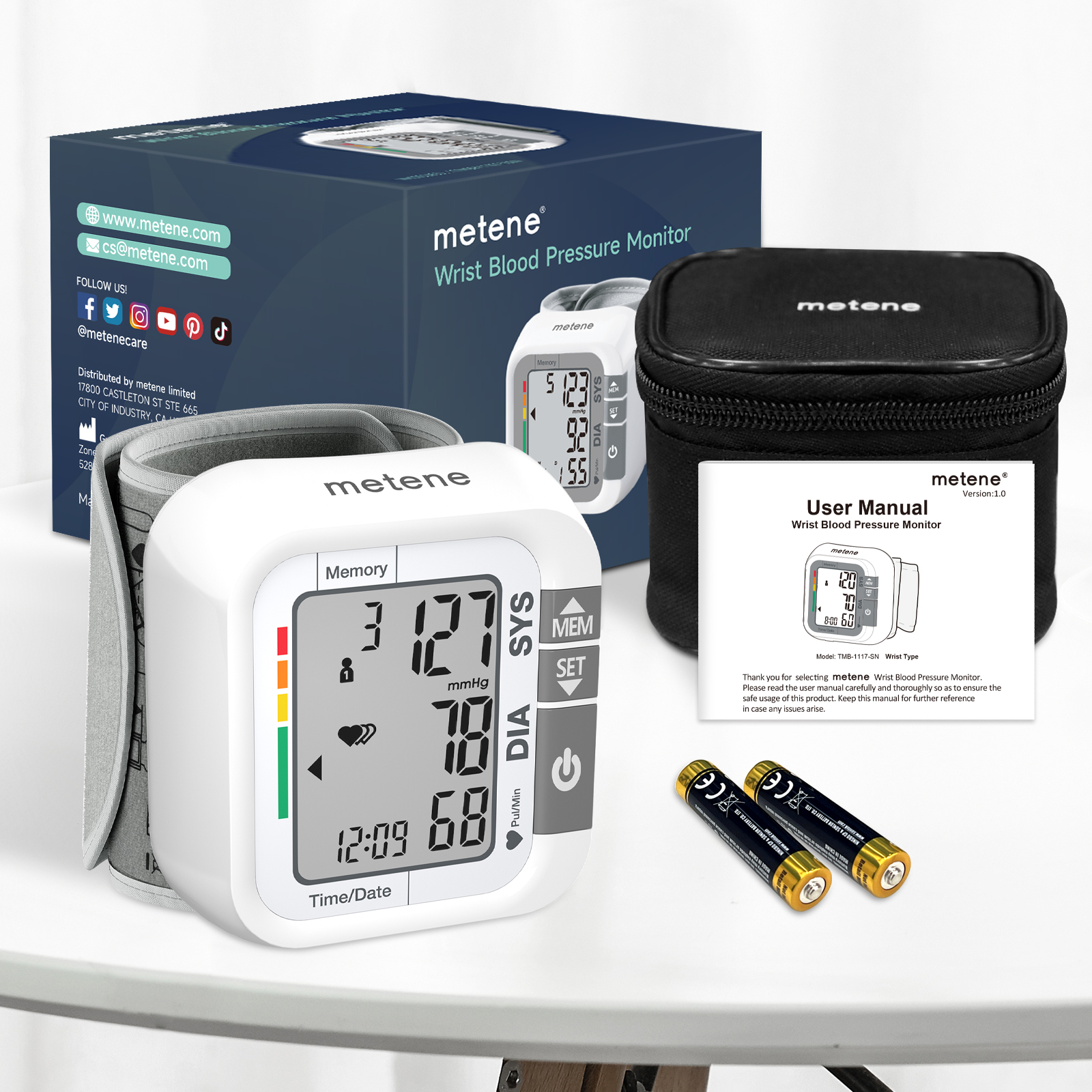 Leraise Wrist Blood Pressure Monitor 99x2 Memory photo 6