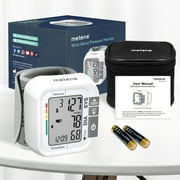 Wrist Blood Pressure Monitor for Home Use, Large LCD Display, 99 x 2‑User Memory, Carrying Case & Batteries Included