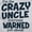Ash Grey, variant on Crazy Uncle Family Relative Warning Men's Graphic T Shirt Tees Brisco Brands L