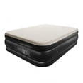 thumbnail image 3 of Queen Air Mattress with Built in Pump 18in Foam Topper Quick Inflation Deflation Inflatable Mattress for Home Guests Camping Beige and Black 650 Lbs Capacity, 3 of 10