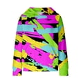 thumbnail image 4 of Mercatoo Kids' Hoodies Youth Girls Color Blocking Hooded Sweatshirt with Pocket Pullover Long Sleeve Tops Sweater, 4 of 7