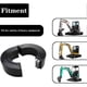 thumbnail image 4 of 10Pcs 80mm Bucket Pin Shim Kit Increase Greasing Intervals Dust Proof Engineering Plastic Replacement for Bobcat 337 341 435 X335 X337 X341, 4 of 5