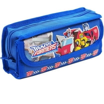 Transformers Black Double Zippers Pencil Case
