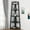Black, variant on Tribesigns 70 inch Tall Corner Shelf, 5 Tier Corner Bookshelf Bookcase Corner Ladder Shelf Indoor Plant Stand