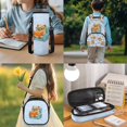 thumbnail image 3 of Yuyamidu Capybara School Backpack for Boys Girls, Kids School Bag and Lunch Bag Set, Lightweight Book Bag Set with Pencil Case Water Bottle Holder, Back to School Gifts, Set of 4, Beige, 3 of 8