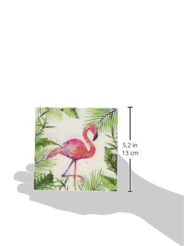 Paperproducts Design PPD 1252707 Tropical Flamingo Beverage/Cocktail Paper Napkins,5x5 Multicolor Paperproducts Design PPD 1252707 Tropical Flamingo Beverage/Cocktail Paper Napkins,5x5 Multicolor