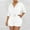 White, variant on LADIGASU Womens Oversized Summer Romper V-Neck Half Sleeve Waist Onesie Romper Beachwear Overalls Shorts Jumpsuit