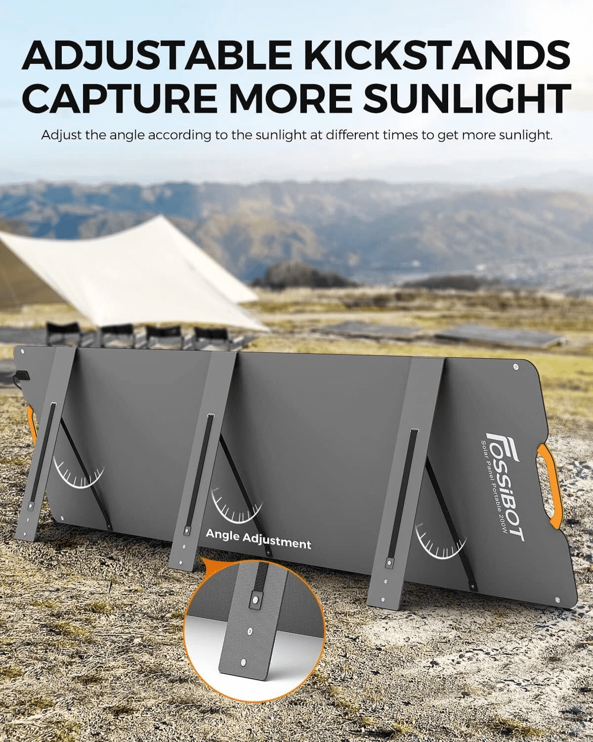 FOSSiBOT F3600 PRO 3600W Portable Power Station 3840Wh Solar Generator + 200W Solar Panel,3600W AC Output for Outdoor Camping,Home Backup,Emergency,RV,off-Grid
