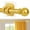 Golden, variant on 32-120/128 Inch No-Drilling Curtain Rod Set with 5 Brackets, Adhesive Holder, Renter Friendly, Long Window Drapery Pole for Indoor & Outdoor Use