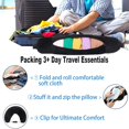 thumbnail image 2 of JP Multi-Purpose Stuffable Travel Pillow - Converts to Storage Bag for Clothes & Essentials, Compact & Space-Saving Design, Black, 2 of 6