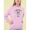 thumbnail image 2 of Wild Butterflies And Daisies Hoodie Women -Image by Shutterstock, Female x-Large, 2 of 4