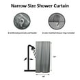 thumbnail image 2 of "Evideco Gray Water-Resistant Mildew-Resistant Polyester Shower Curtain with 8 Grommets, 48" W x 72" H, 2 of 4