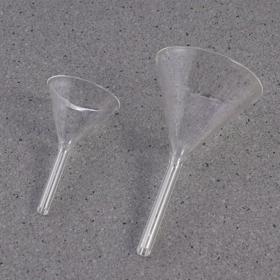 FESTFENDS Medium Funnel Set Glass Transparent for Analytical Chemistry 1Pcs