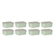 thumbnail image 3 of Billuyoard Recipiente de plástico para alimentos, transparente, fácil de ubicar, libre de BPA, conserva la frescura, tapa hermética, verde, 4 Verde 4 piezas 2Conjunto, 3 of 6