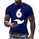 thumbnail image 2 of Tops para hombre, blusas y camisas de manga corta con cuello redondo para hombre, jersey informal con cuello redondo estampado para hombre, pantalones cortos deportivos para fitness, blusa de poliéste, 2 of 5