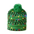 thumbnail image 2 of Gorro de Navidad Gorro de Punto Informal Gorro de suéter para Interior y Exterior Año Nuevo linternas Yuyangstore Gorro de invierno, 2 of 7