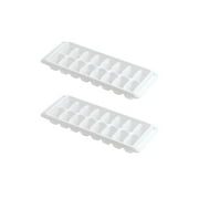 Kitch Easy Release White Ice Cube Tray, 16 Cube Trays (Pack of 2)