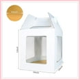 thumbnail image 2 of 2 Packs Tall Cake Boxes with Cake Board,10x10x12 Inches Large Tiered Cake Carriers with Clear Windows and Handle, Cake Containers for Birthday, Wedding, Party and Festival, 2 of 4