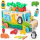 thumbnail image 1 of Montessori Wisdom Toddler Toys, Carrot Wooden Shape Sorting Toys, Vegetable and Farm Animal Blocks, Infant Christmas Gifts, 1 of 6