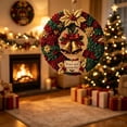 thumbnail image 3 of Christmas Fabric Wreath DIY Kit, Fabric Patchwork Wreath Making Set, Holiday Front Door Wall Hanging Decor for Xmas Home Decor, 3 of 5
