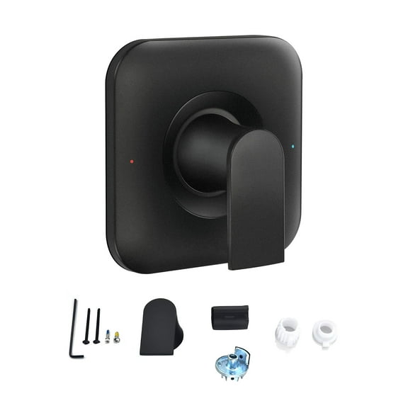 TAPDRA T2471BL Black Shower Handle Valve Compatible Stylish Easy Install Stainless Steel Durable