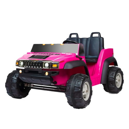 Kid Motorz 12V Two Seater Hummer H2 Battery Operated Ride-On Toy in Pink