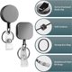 thumbnail image 3 of 4Pcs Heavy Duty Retractable Badge Holder Reel, for Name Card Keychain, 3 of 5