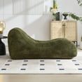 thumbnail image 6 of Relaxing Olive Green Bean Bag Sofa Chair for Adults with Comfortable Polyester Filling, 6 of 12