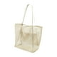 thumbnail image 5 of Bolso de hombro para mujer, elegante bolso de malla para playa, para fiestas, vacaciones y exteriores. caqui, 5 of 9