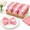 Pink and White-Elegant Pink-30, variant on Pink and White Elegant Pink 30 Count Disposable Pre-Rolled Cutlery Set with Bow Napkins