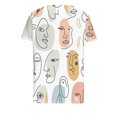 thumbnail image 2 of Top de Verano Mujeres Cuello en V Casual Top de Manga Corta, Ligera Primavera Y Blusa de Verano para las Mujeres, 2 of 5