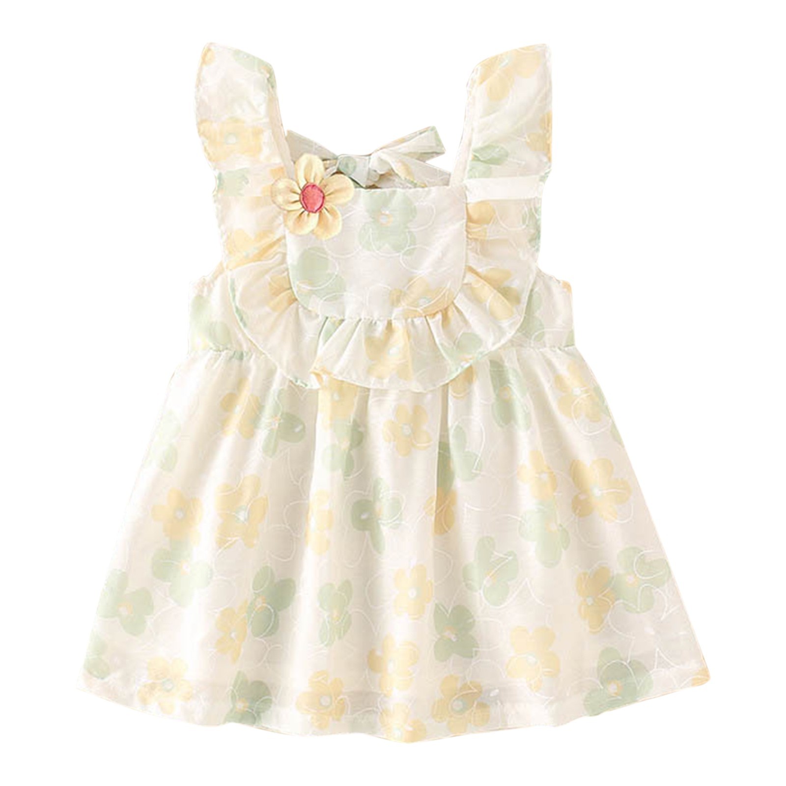 Summer Dresses For Girls Toddler Kids Casual Sleeveless Floral Dress