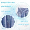 thumbnail image 7 of renvena Girls Shiny Metallic Pleated Flared Elastic Waist A-line Mini Skater Skort Dance Skirt, 7 of 7
