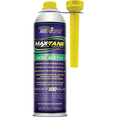 Royal Purple Max-Tane Diesel Fuel Injector Cleaner, Additive Automotive Additive, 20 oz