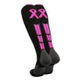 thumbnail image 2 of Triumph Pink Ribbon Awareness OTC Socks (Black/Neon Pink, X-Large), 2 of 2