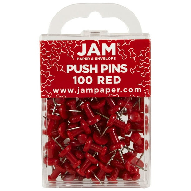 Gem Push Pins, Aluminum, 5/8 in., 100/BX