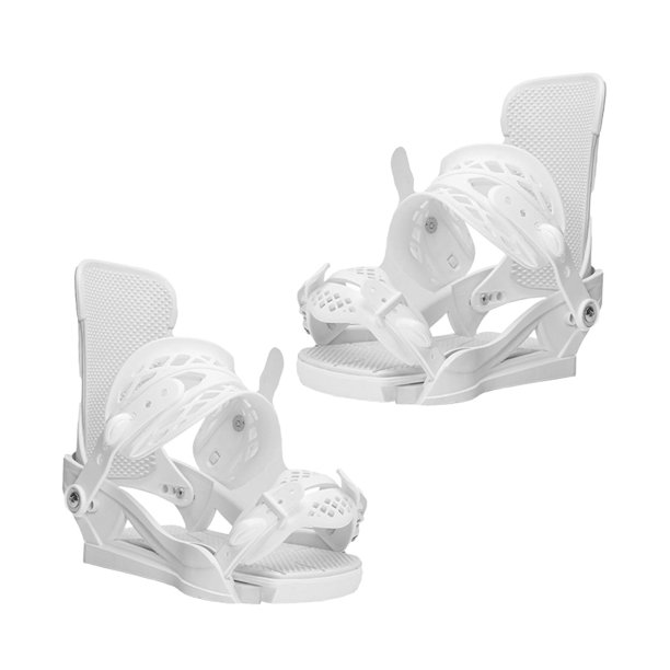 Fijaciones de Snowboard para Adultos, Equipo de Esquí con Correas Huecas, Fáciles de Usar Y Ajustables, Deportes de Patinaje, Equipo de Snowboard Blanco
