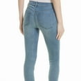 thumbnail image 2 of Free People Womens Reagan Raw-Hem Skinny Fit Jeans, Blue, 24, 2 of 4