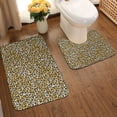 thumbnail image 2 of Yiaed Leopard Print Bathroom Mat Set 2 Pieces Mat Anti-Skid Pad Ultra Soft and Absorbent Bathroom Bath Mat Contour Bath Rugs for Toilet Base, 2 of 6