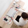 thumbnail image 3 of Long Mouse Pads for Desk,LightColor Cartoon Dinosaurs Flowers Desk Mats on Top Of Desks, Desk Mouse Pad Extra Large with 3mm Non-Slip Base and Stitched Edge for Gaming,Work,Home 31.5"x11.8", 3 of 5