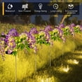 thumbnail image 3 of WDOplteas Lámpara Solar Glicina Lámpara Estaca LED Impermeable IP65 para Jardín (púrpura) 2 Uds., 3 of 9