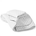 thumbnail image 2 of Bare Home Ensemble de Courtepointe - 2 Pcs - Couvre-Lit Matelassé à Losanges - Lit Simple/simple TG, Blanc, 2 of 4