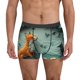 thumbnail image 1 of Fotbe Paper Fox Crow Fantasy Calzoncillos Tipo Boxer con Bolsa de Soporte Total para Hombre, X-Temp Fresco, Transpirable y de Secado Rápido-Small, 1 of 5